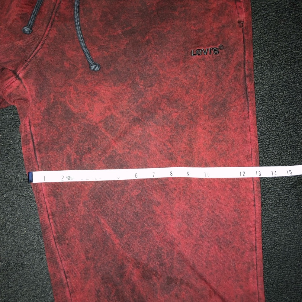 Levi’s Garment Dyed Sweatpants. Baggy Fit. Size Large. Red/Black Color. - Picture 8 of 16